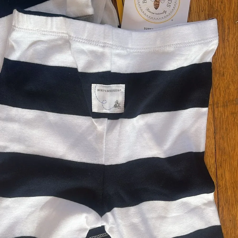 Kids Striped Pajamas - Navy and White